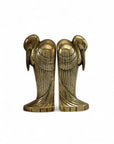 Tall Vintage Brass Pelican Bookends-A Pair