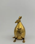 Vintage Brass Kangaroo Trinket Box