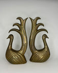Vintage Brass Peacocks pair by Frederick Cooper