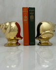Vintage Brass Shell Bookends-A Pair