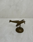 Vintage Brass Airplane on Stand