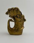 Vintage Brass Swan Vase / Cachepot (7.75”)