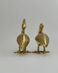 A Large Pair of Vintage Brass Pelicans-MCM