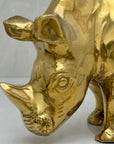 Vintage Brass Rhino