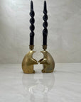 Vintage Brass Penguin Candle Holders-Pair