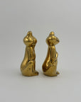 Vintage Brass Frogs -A Rare Pair