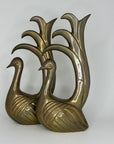 Vintage Brass Peacocks pair by Frederick Cooper