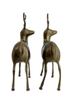 Vintage Brass Kudu Antelope Pair