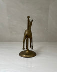 Vintage Brass Giraffe Carousel
