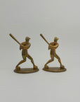 Vintage Brass Baseball Bookends-A Pair by Enesco