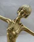 Vintage Brass Lady Dancer