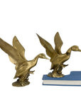 Vintage Brass Wings Up Bird Pair