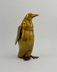 Tall Vintage Brass Penguin