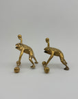 Vintage Brass Workout Frogs-A Pair