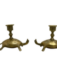Vintage Brass Candlestick Holders-Pair