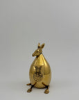 Vintage Brass Kangaroo Trinket Box