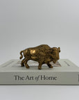 Vintage Brass Bison