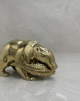 Vintage Brass MCM Bear with Fish in Mouth