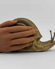 Vintage MCM Brass Snail