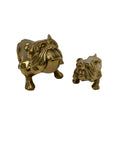 Pair of Vintage Brass Bulldogs - A Tribute to Fatherhood and Friendship