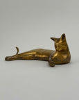 Mid-Century Modern Brass Cat Sculpture – Sleek & Minimalist Design