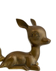 Vintage Brass Resting Deer Pair