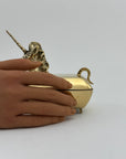 Vintage Brass Unicorn Trinket Box