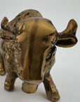 Vintage Brass Bison