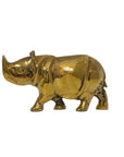 vintage brass rhinoceros