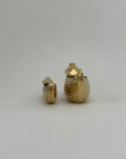 Charming Vintage Brass Frog & Snail Planters – Whimsical Duo