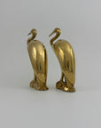 Vintage Brass Heron Birds-A Pair