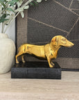 Vintage Brass Dachshund