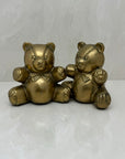 Vintage Brass Teddy Bears-A Pair