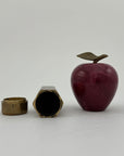Vintage Apple with Brass Pencil Trinket Holder- A Set