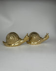 Vintage Brass Snails-A Pair