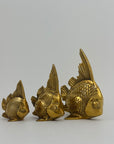 Vintage Brass Fish-A Set of Three