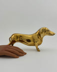 Vintage Brass Dachshund