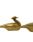Vintage Brass Oversized Pheasant Pair – Mid-Century Figurines