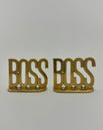 BOSS Brass Bookends Desk Décor