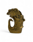 Vintage Brass Swan Vase / Cachepot (7.75”)