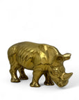 Vintage Brass Rhino