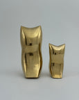 Vintage Brass Owl and Owlet-Pair