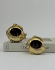 Pair of Vintage Brass Fish Ashtrays – His & Hers– Mid Century Modern Hollywood Regency Coastal Decor