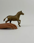 Vintage Brass Zebra Figurine – Safari Animal Sculpture | Hollywood Regency & Mid-Century Modern Decor
