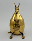 Vintage Brass Kangaroo Trinket Box