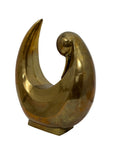 Oversized Vintage Dolbi Cashier Brass Swan Sculpture