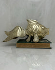 Large Vintage Brass Fish