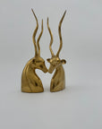 Vintage Brass Antelopes- A Pair