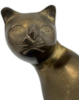Vintage Brass Cat Pair