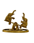 Vintage Brass Elephants on Teeter Totter-Baby Nursery Decor